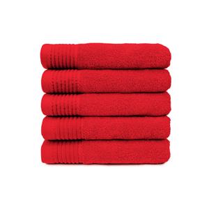The One Towelling The One Badhanddoek 450 gram 70x140 cm Rood (5 stuks)