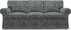Bemz IKEA - Hoes voor 3-zitsbank Ektorp, Black/White, DE NATURES’ PALETTE COLLECTION VAN 