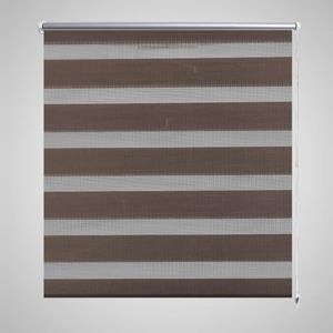 VidaXL Duo Rolgordijn 90x150cm Koffiebruin