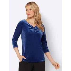 Classic Basics Shirt met 3/4 mouwen Fluwelen shirt (1-delig)