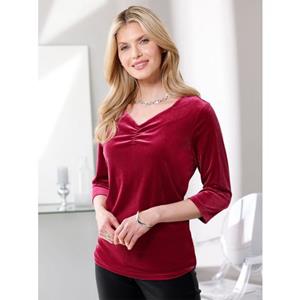 Classic Basics Shirt met 3/4 mouwen Fluwelen shirt (1-delig)