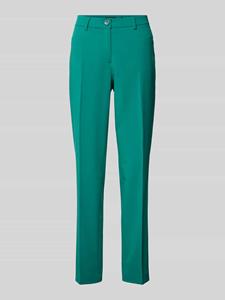 MORE & MORE Slim fit stoffen broek met persplooien