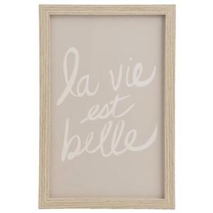 Leen Bakker Poster La est belle - multikleur - 30x20 cm