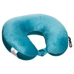 5five Nekkussen Fluweel - blauw - met ophangclip - polyester - reiskussen voor onderweg -