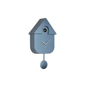 Fiftiesstore Karlsson Wandklok Modern Cuckoo - Metallic Donker Blauw