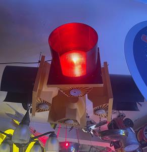 Amerikaans Hangend 4-Way Stoplicht - Origineel