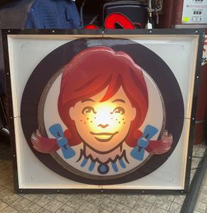 Wendy's Logo Lichtbak - 124 x 112cm - Origineel