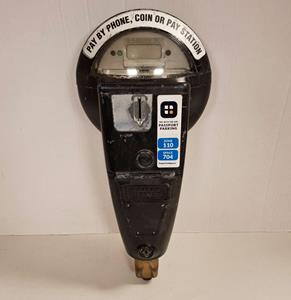 Amerikaanse Parkeermeter Zwart - Origineel