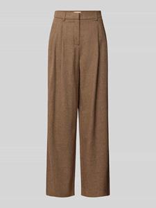 MSCH Copenhagen Wide leg stoffen broek met bandplooien, model 'Jennabella'