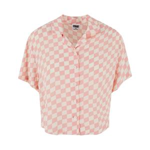 Urban Classics Dames geruit viscose overhemd