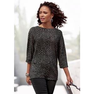 Lascana Shirt met 3/4-mouwen met modieuze mouwen met omslag (1-delig)