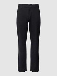 MARC O POLO Tapered fit stoffen broek met geweven motief, model 'Osby'