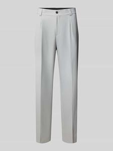 HUGO Straight leg bandplooibroek met riemlussen, model 'Flips'