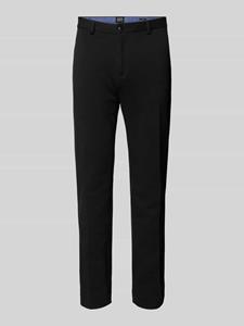 Scotch & Soda Tailored fit stoffen broek met riemlussen, model 'Mott'