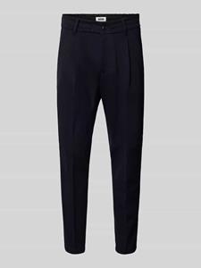 Drykorn Tapered fit bandplooibroek met verkort model, model 'CHASY'