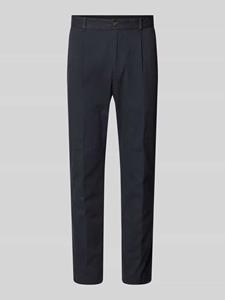 JOOP! Collection Loose fit bandplooibroek met elastische band, model 'Lester'