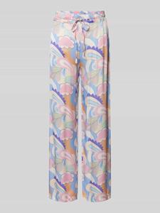 Frieda & Freddies Regular fit stoffen broek met all-over print