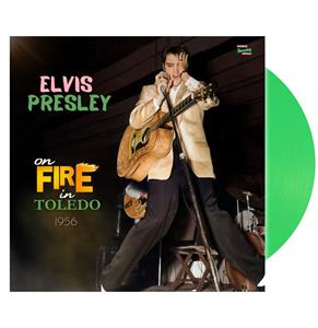 Single: Elvis Presley - On Fire In Toledo 1956 (Groen Vinyl) + CD