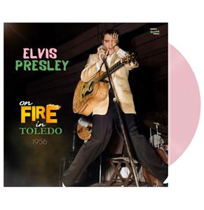 Fiftiesstore Single: Elvis Presley - On Fire In Toledo 1956 (Roze Vinyl) + CD