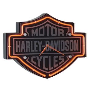 Fiftiesstore Harley Davidson Etched Bar & Shield Neon klok 220V