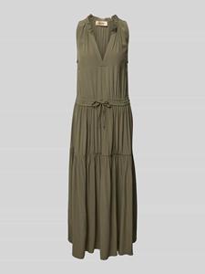 MOS MOSH Maxi-jurk met V-hals, model 'Sabri'