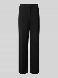 Comma Straight leg stoffen broek met riemlussen