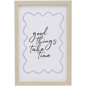 Leen Bakker Poster Good Things - MDF/glas - 30x20 cm