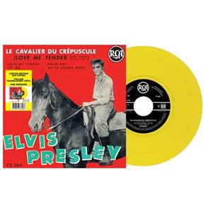 Elvis Presley - Le Cavalier Du Crépusculte: Love Me Tender (Doorzichtig Geel Vinyl) EP 7 Vinyl