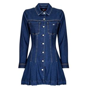 Tommy Jeans Lange Jurk  DENIM PLEATED TRUCKER DRESS