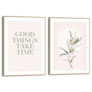 Reinders  Good Things - Schilderijen set 2x 40x30cm Hout
