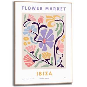 Reinders  Ibiza Flower Market Pastel - Schilderij 70x50cm Hout
