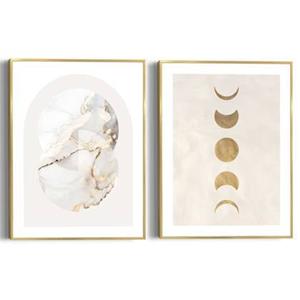 Reinders  Marble Gold - Schilderijen set 2x 40x30cm Goud