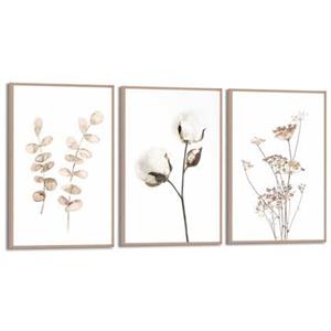 Reinders  Soft Branches - Schilderijen set 3x 30x20cm Hout
