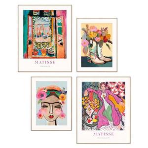 Reinders  Vibrant Expressions - Schilderijen set 4-delig Hout