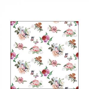 Servetten Charlotte White 25cm FSC Mix