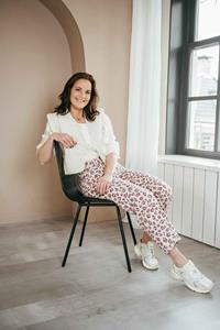 By-Bar begum pink cheetah broek | roze