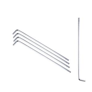 Camp active Grondpennen - 24x stuks - metaal - 23 cm - tentharingen -