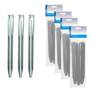 ProPlus Grondpennen/tentharingen - 40x - metaal - halfrond - 22 cm - Kamperen -