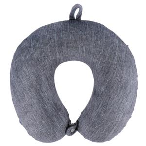 Tendance Nekkussen Heather - grijs - met ophangclip - polyester - reiskussen voor onderweg -