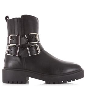 Boots 13826 Zwart Leer Biker boots Dames