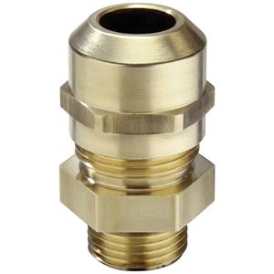 Wiska 10065101 Wartel Slagvast, Met trekontlasting, Met dichting M16 Messing Natuur 1 stuk(s)