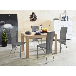 INOSIGN Eethoek Tafelbreedte 120 cm in ongeschaafd-eikenkleur (set, 5-delig)