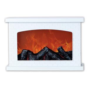 Merkloos IKO sfeerhaard met LED verlichting - L30 x H20 cm - wit -