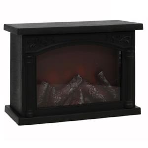 Gerimport Open haar/sfeerhaard met LED verlichting L28 x B12 x H20 cm -