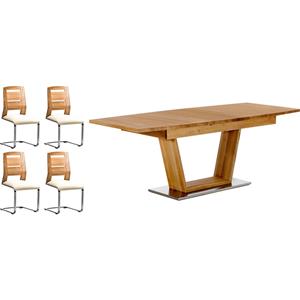 Places of Style Eethoek Pinot & Pisa bestaand uit de tafel pinot en de stoelen pisa (5 of 7-delig)