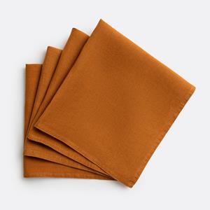 LA REDOUTE INTERIEURS Set van 4 servetten van gewassen linnen Victorine