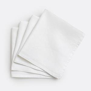 LA REDOUTE INTERIEURS Set van 4 servetten van gewassen linnen Victorine