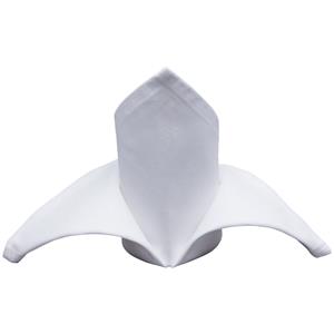PULSIVA Servet Basic; 40x40 cm (BxL); wit; 48 stuk / verpakking