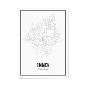 Wijck poster Ommen A3 30 x 40
