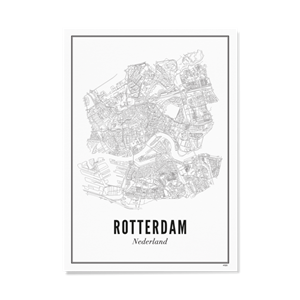 Wijck poster Rotterdam A3 30 x 40
